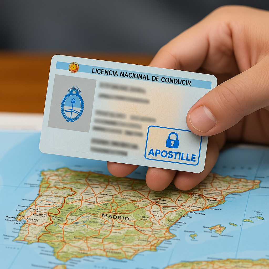 Canje carnet Argentina